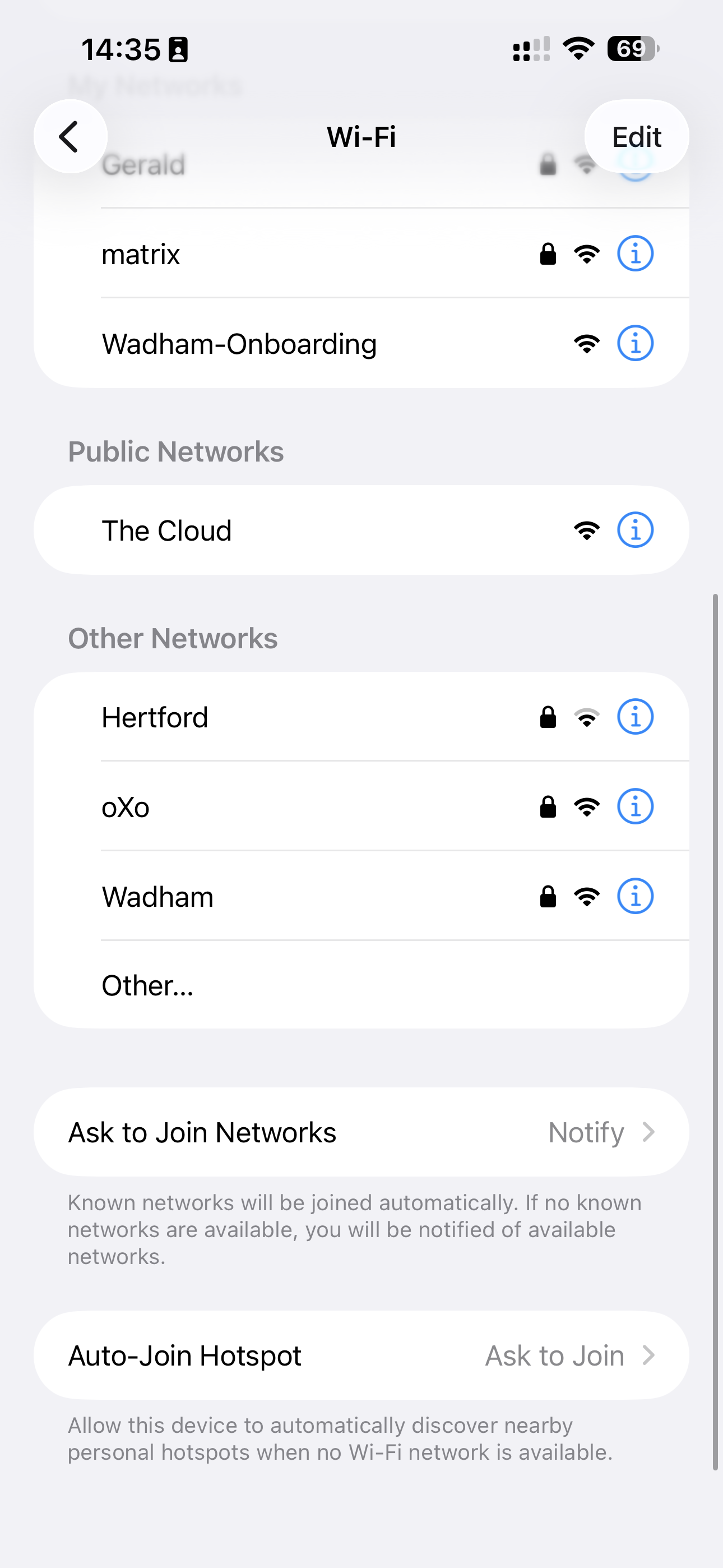 Wi-Fi selection
